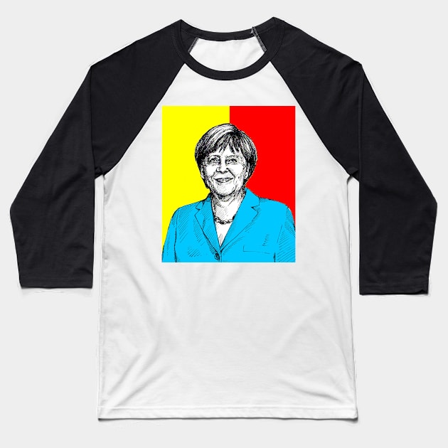 Angela Merkel 2 Baseball T-Shirt by truthtopower